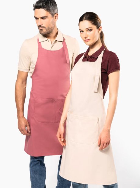 Kariban Long apron with chest