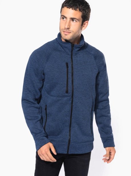 Kariban Men's full zip heather jacket
