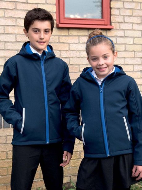 Results Kids Hooded Softshell