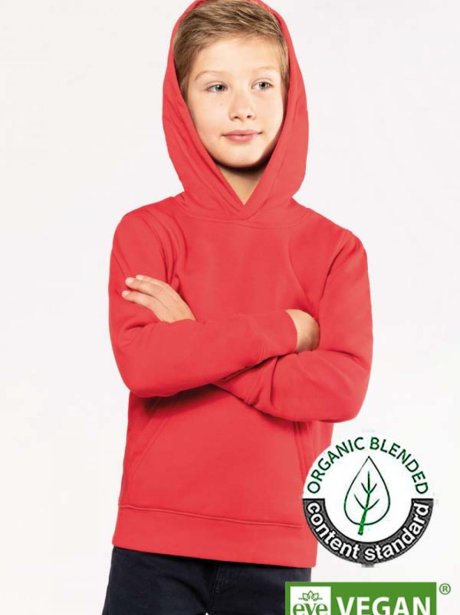Kariban Organic Kids' Hooded Sweatshirt (85/15)