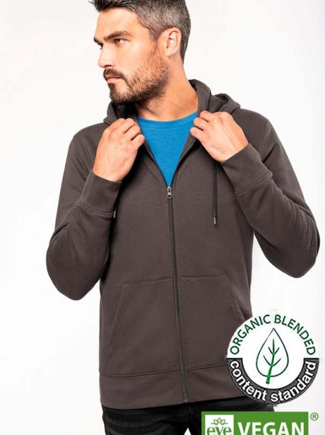 Kariban Organic Hooded Zip Sweatshirt (85/15)