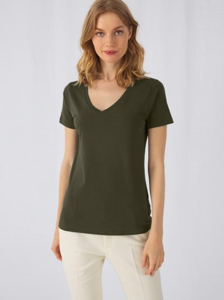 B&C Eco Friendly Women's V-Neck T-Shirt (140g)