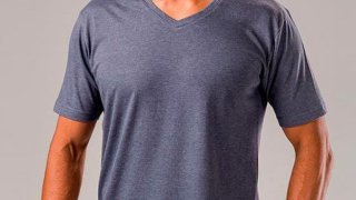 T-Shirt com Gola em V TH Clothes Athens Homem (150g)