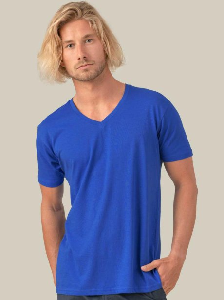 T-Shirt de Homem com Gola em V JHK (160g)