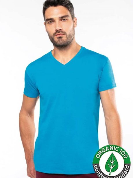 Kariban Organic Men's V-Neck T-Shirt (145g) 